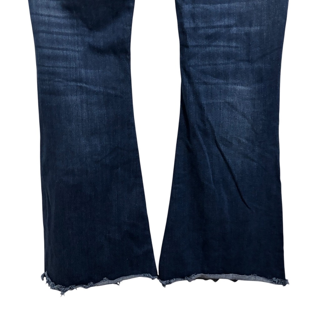 KanCan Flare Jeans Dark Wash Distressed Button Fly Boho Western Festival 5/26 - Picture 11 of 11